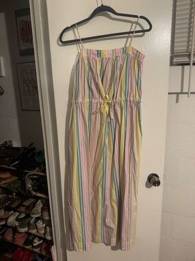 Ganni Stripe Cotton Dress